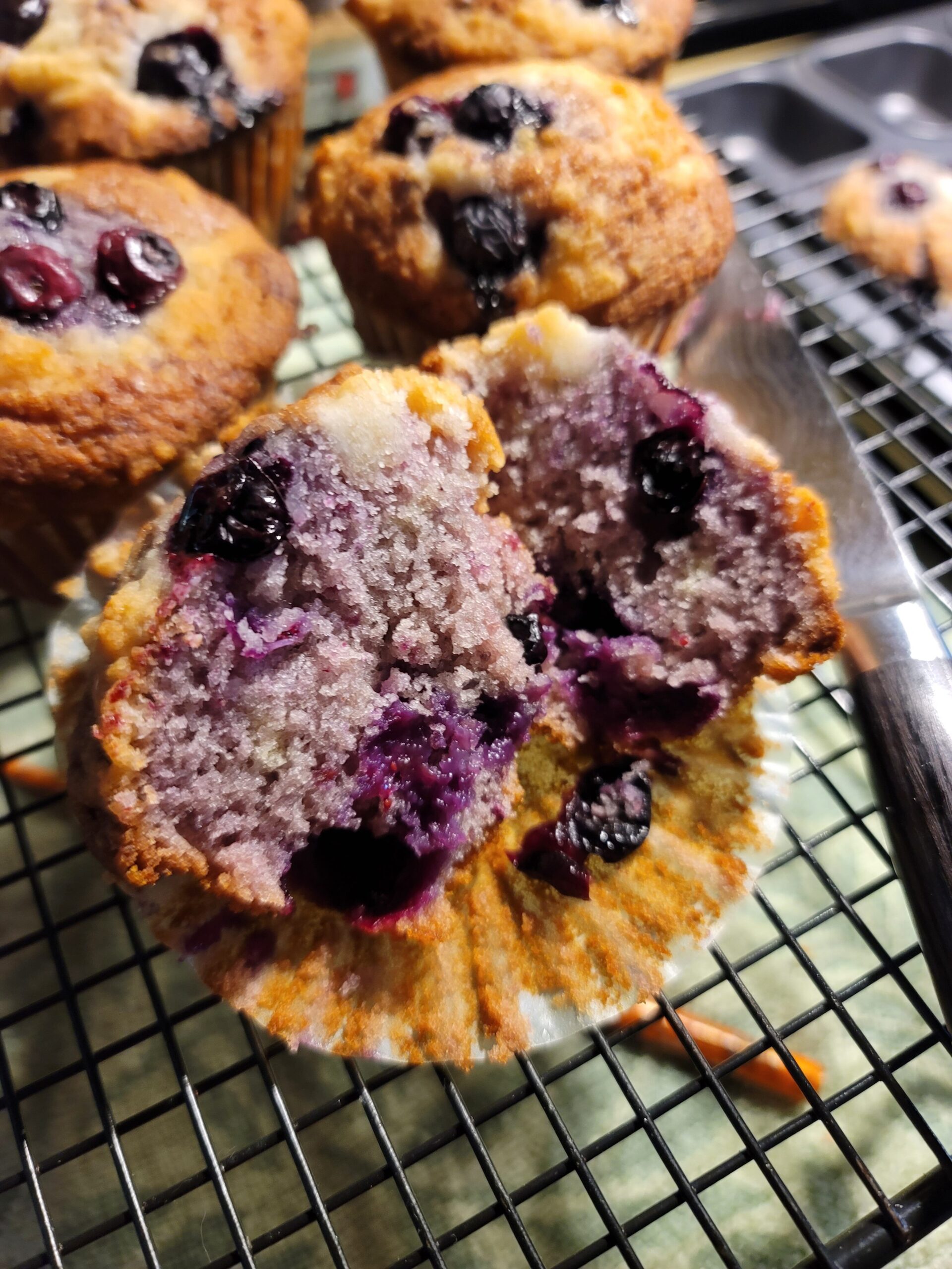 Do you know the Muffin Woman? Blue Blueberry Muffins